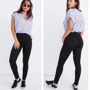 Madewell Curvy High Rise Stretch Skinny Black 26